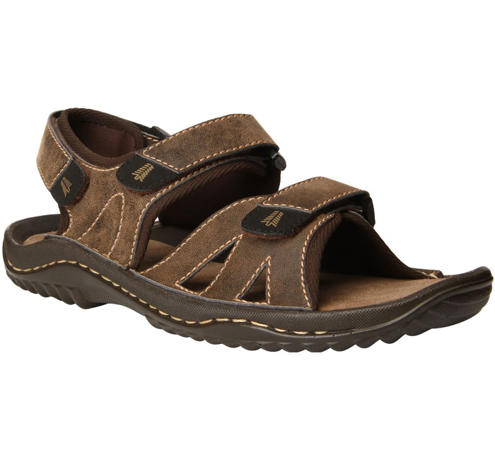 Buy Weinbrenner MenS Lagos Brown Velcro Sandals Online @ ₹1099 from ...