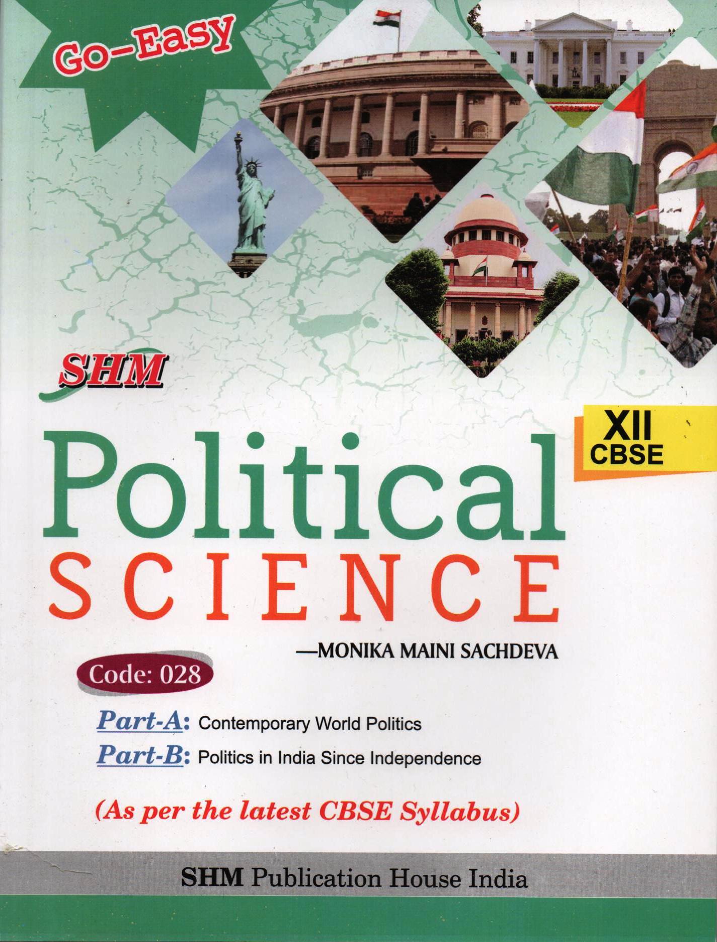 Buy SHM POLITICAL SCIENCE CLASS 12 REFRENCE BOOK Online 160 From 