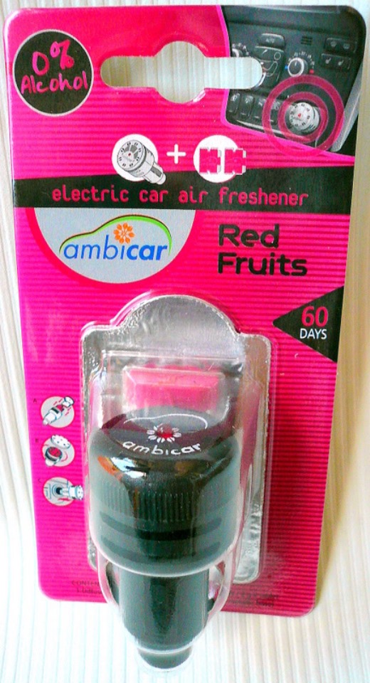 Buy Ambicar Electric Car Air Freshner/Diffuser Red Fruits Combo