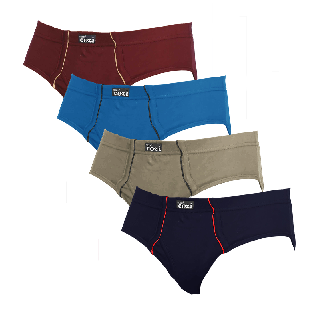 Buy Lux Cozi Front Open Stylish Pack of 4 Briefs Online @ ₹460 from ...