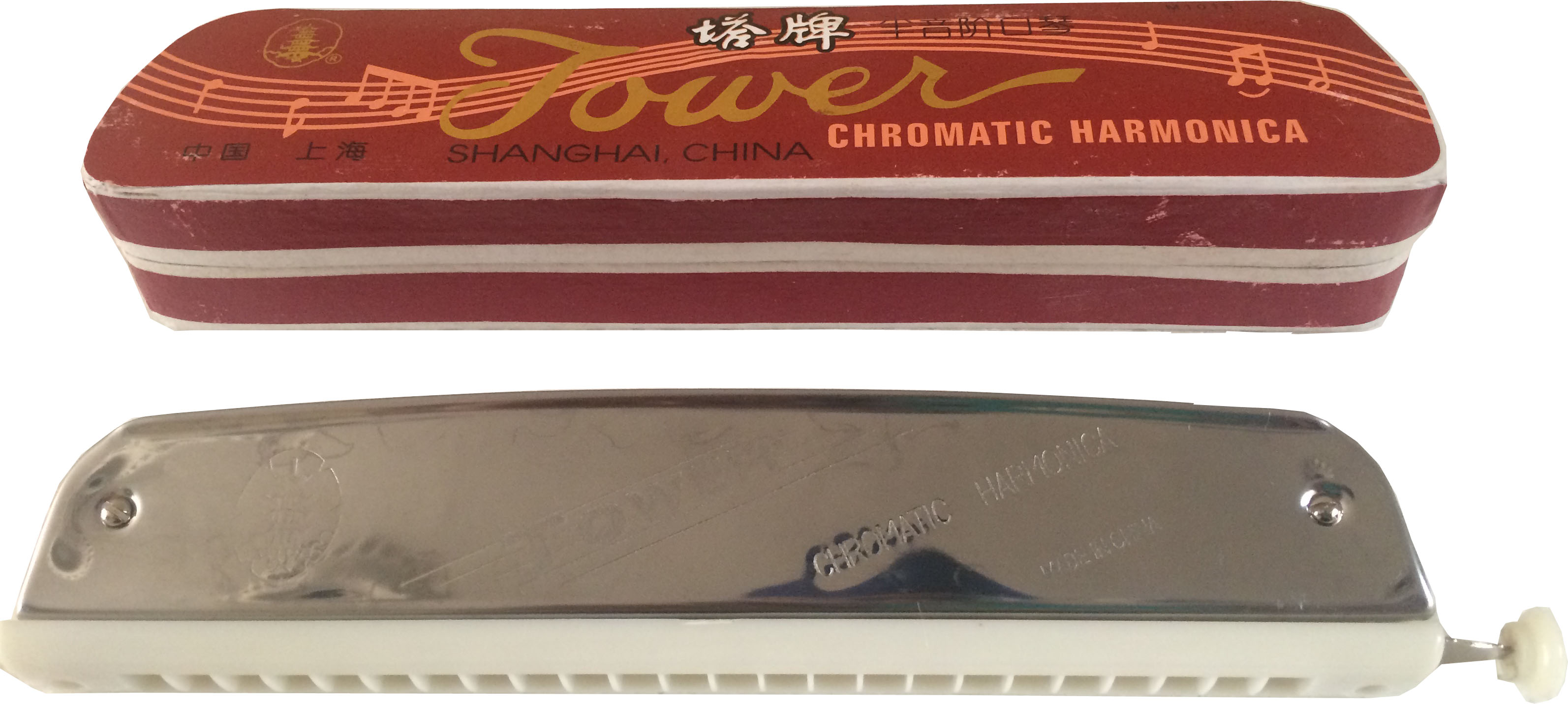 PROFESSIONAL "TOWER" CHROMATIC MOUTH ORGAN/HARMONICA WITH SCALE CHANGER