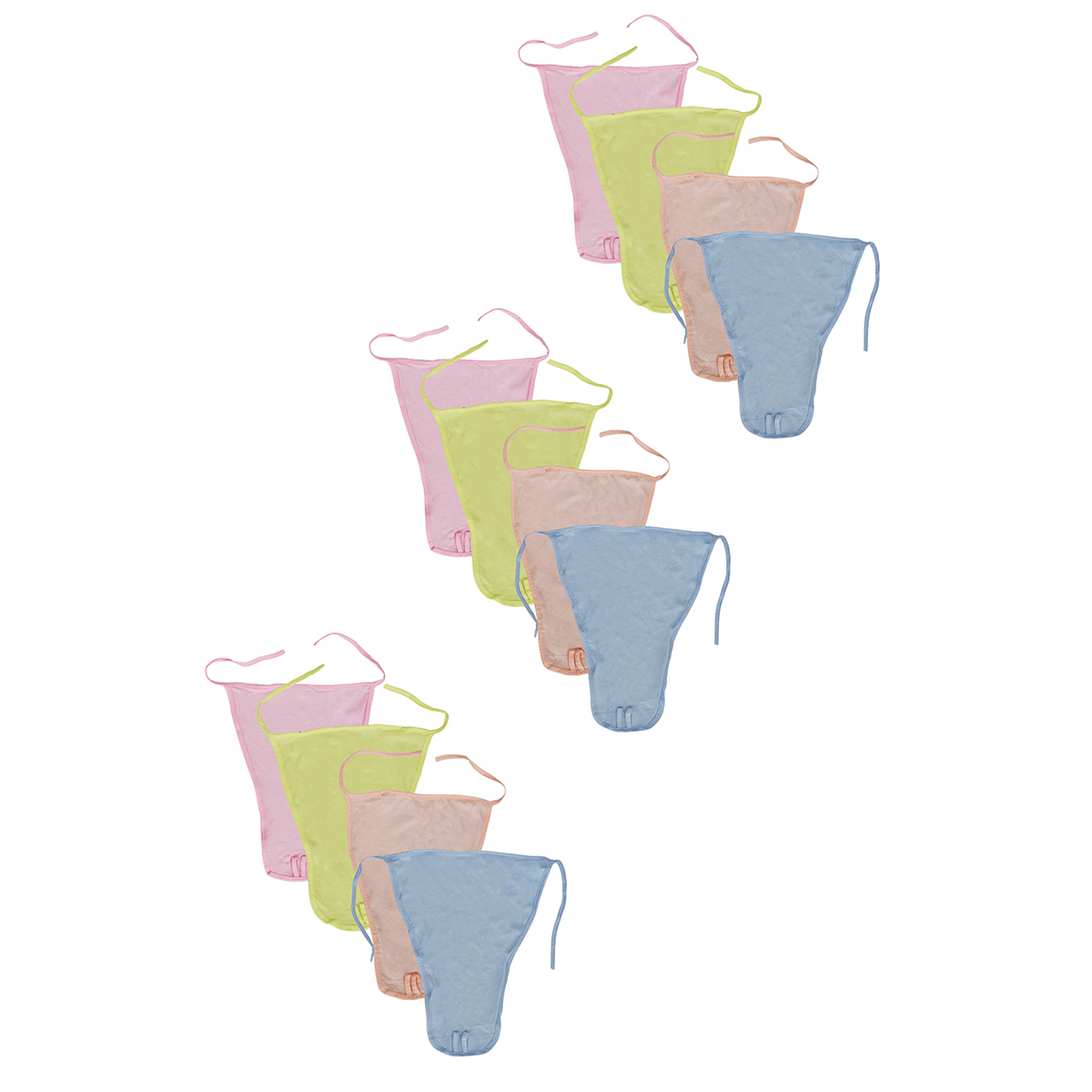 Aarushi Baby Hosiery Cotton Cloth Nappies Langot Pack of 12