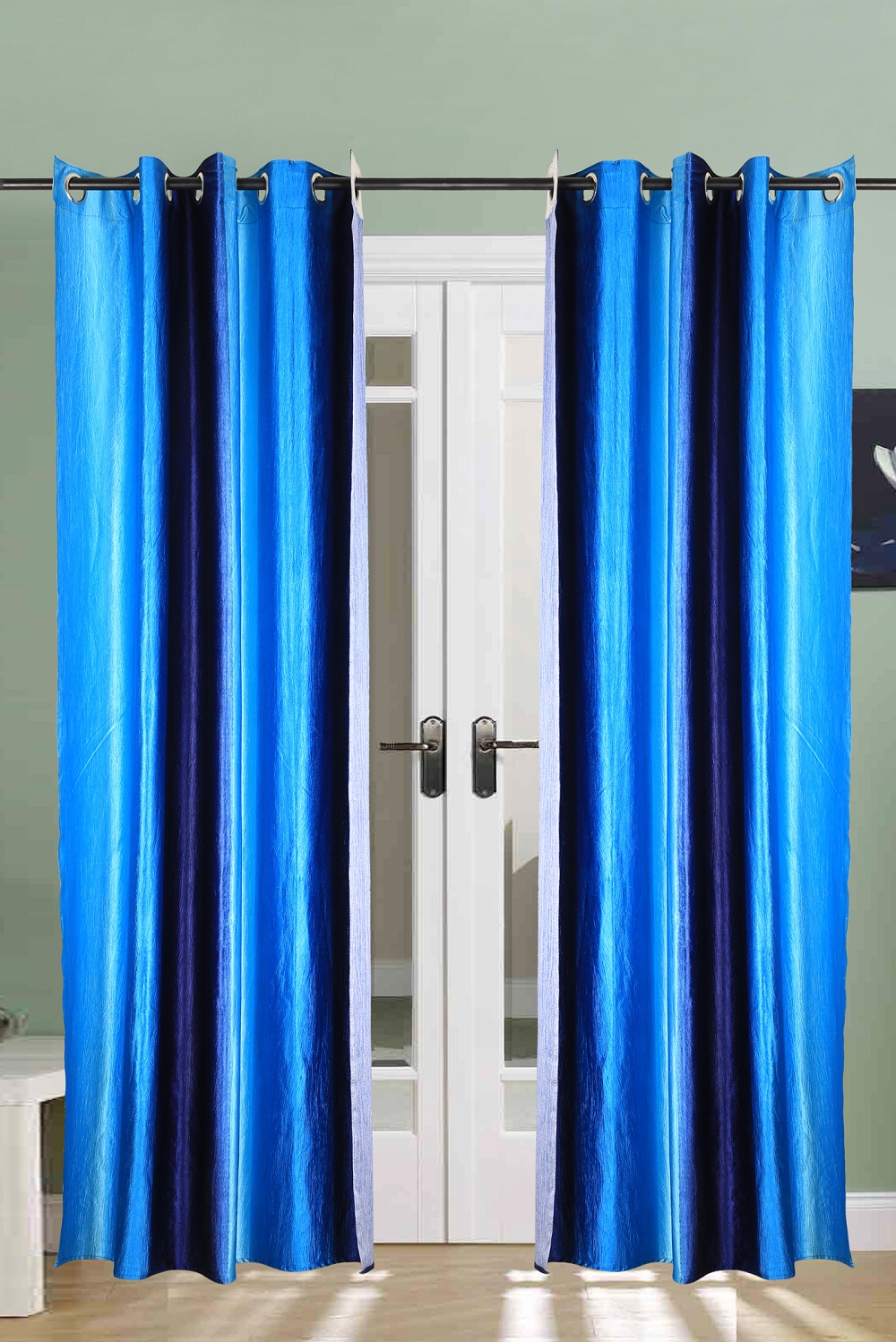 Handloom House double shade door curtain set of 2 pcs.