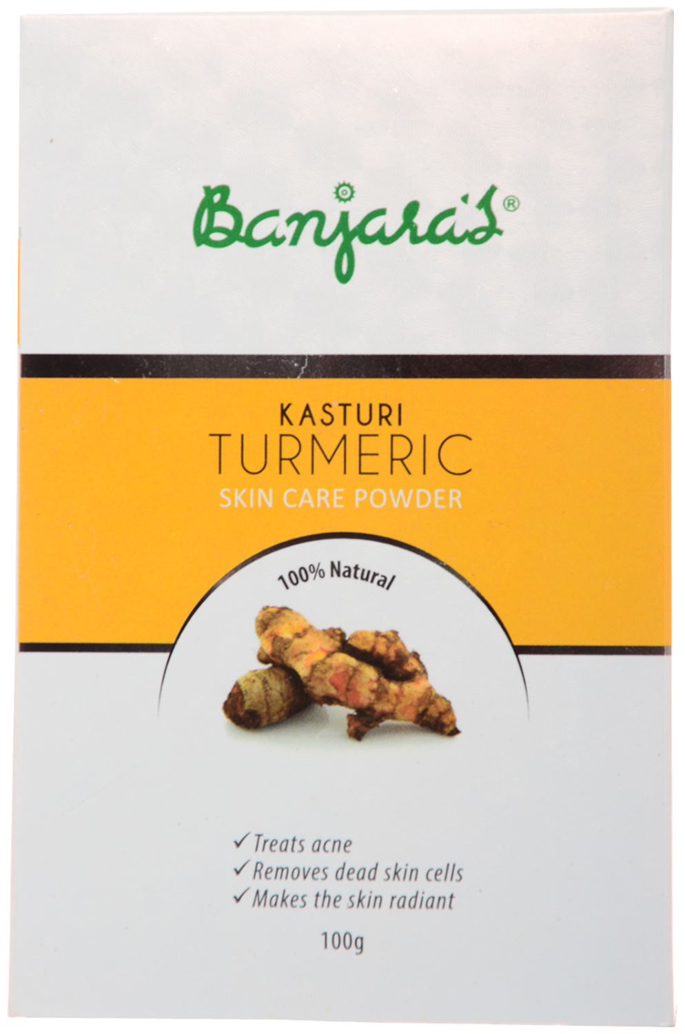 Buy Banjaras Kasturi Turmeric Face Pack Powder 100G (5 Sachets Inside