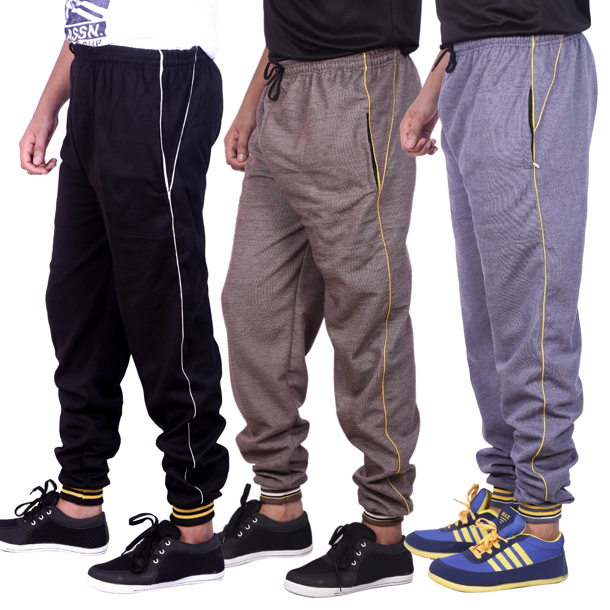 Buy Swaggy Solid Mens Track Pant Combo of 3 Online @ ₹1199 from ShopClues
