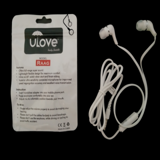 Buy uLove RAAG Earphones (white) - Big Bass, Crystal Clear Sound, Anti ...