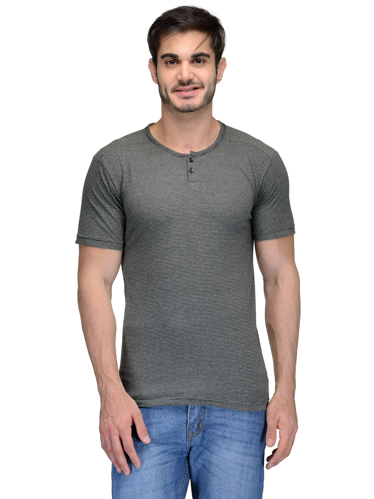 Buy Teesort Men's Grey Round Neck T-Shirt Online @ ₹449 from ShopClues