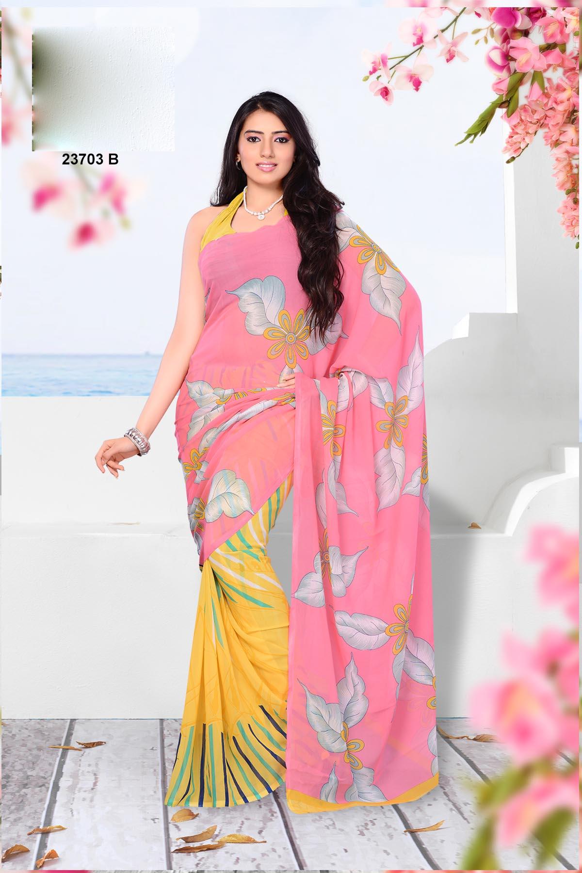 Designer Georgette Saree In India Shopclues Online 