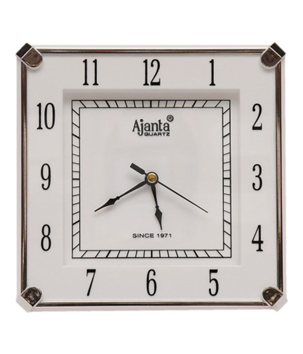 Buy Ajanta White Wall Clock 421w Online ₹335 from ShopClues