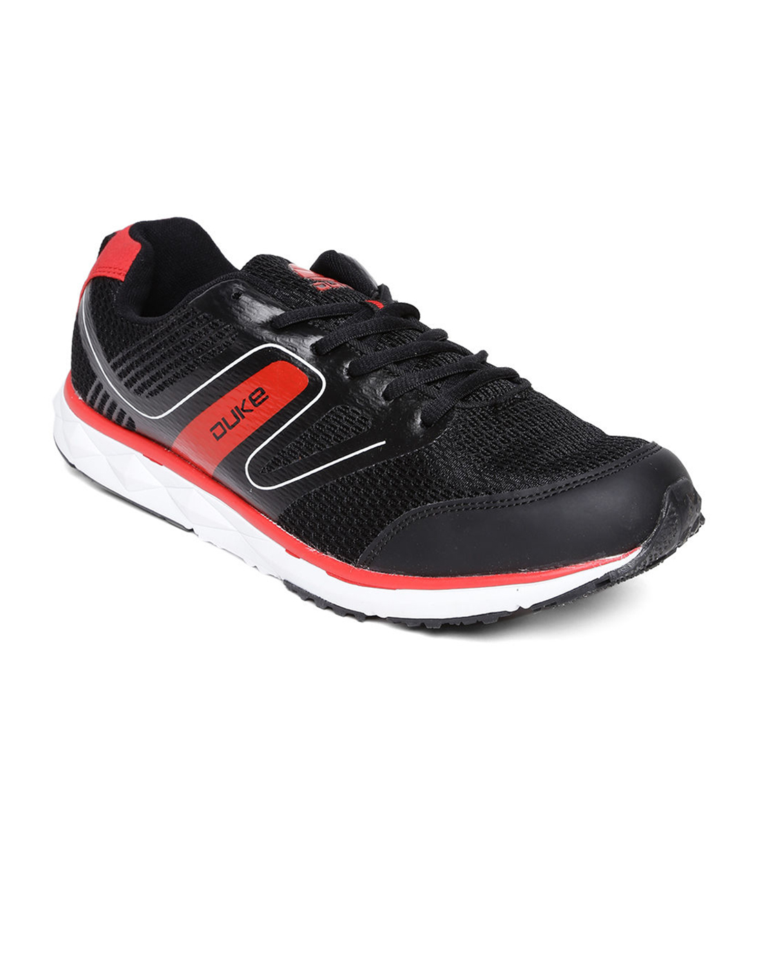 Buy Duke Mens Black Lace-up Running Shoe Online @ ₹2449 from ShopClues