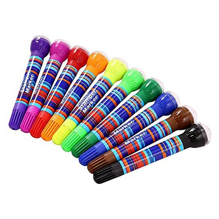 Buy 10pc Roller Stamper Marker Pens Best Selling Art, Craft Drawing set ...