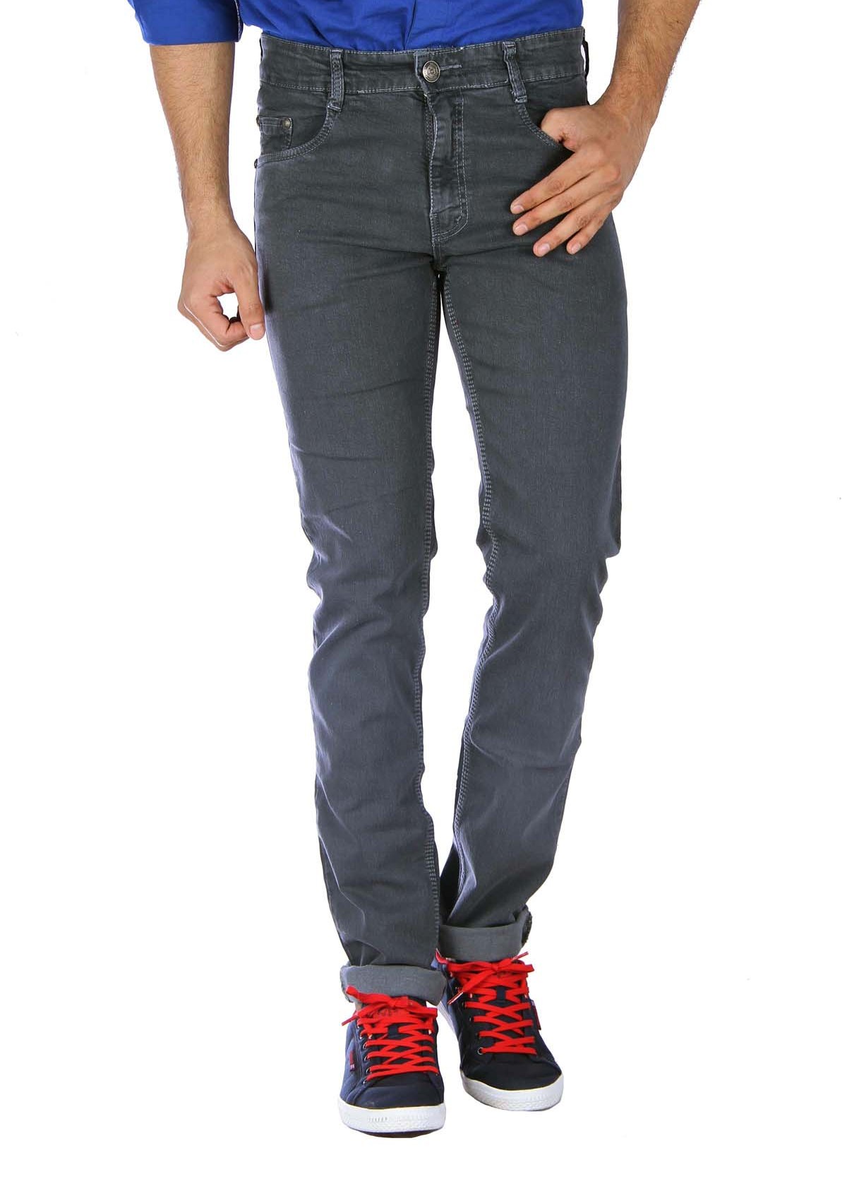 Buy Studio Nexx Grey Mens Regular fit jeans Online @ ₹949 from ShopClues