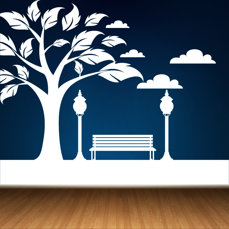 Bench Stickers wall stickers, wall decal, Wall stickers, wall sticker, wall stickers ...