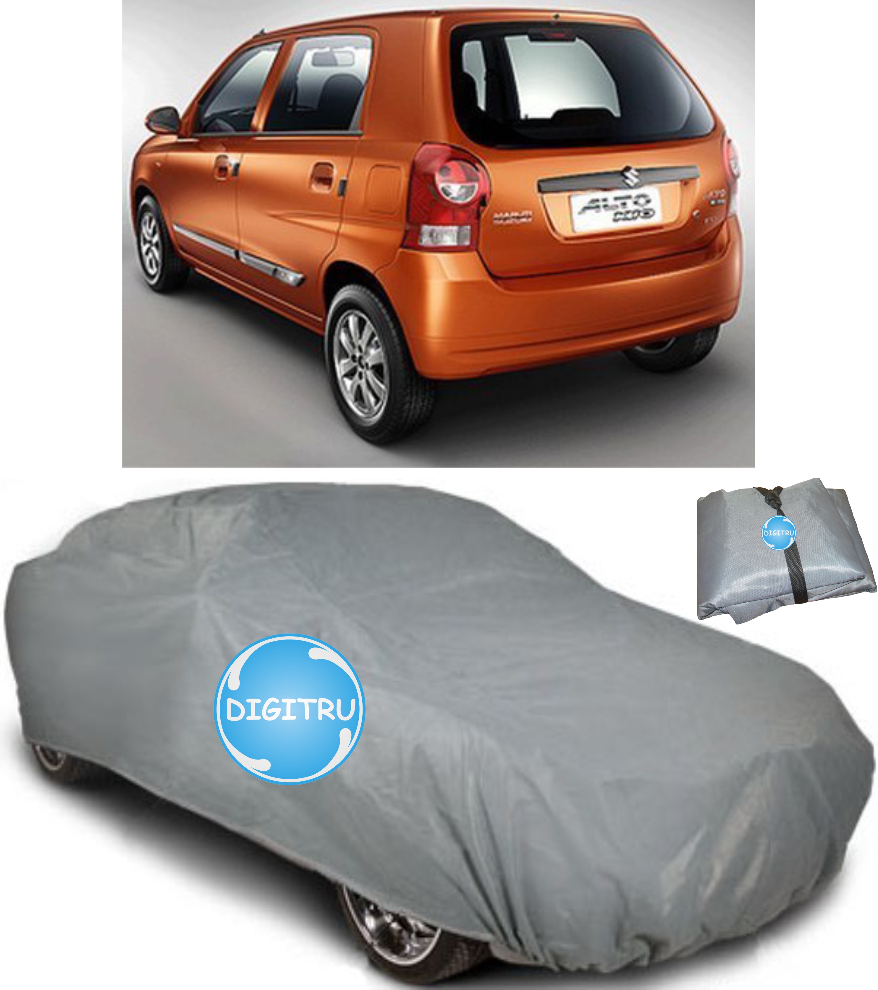 Online Digitru Car Body Cover Alto K10 (Dark Gray) Prices Shopclues