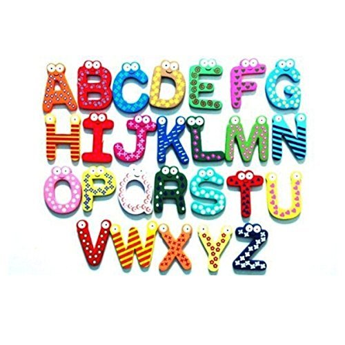 Buy Cloud9 JP A Set of 26pcs Colorful Cartoon Wooden A-Z Alphabet ...