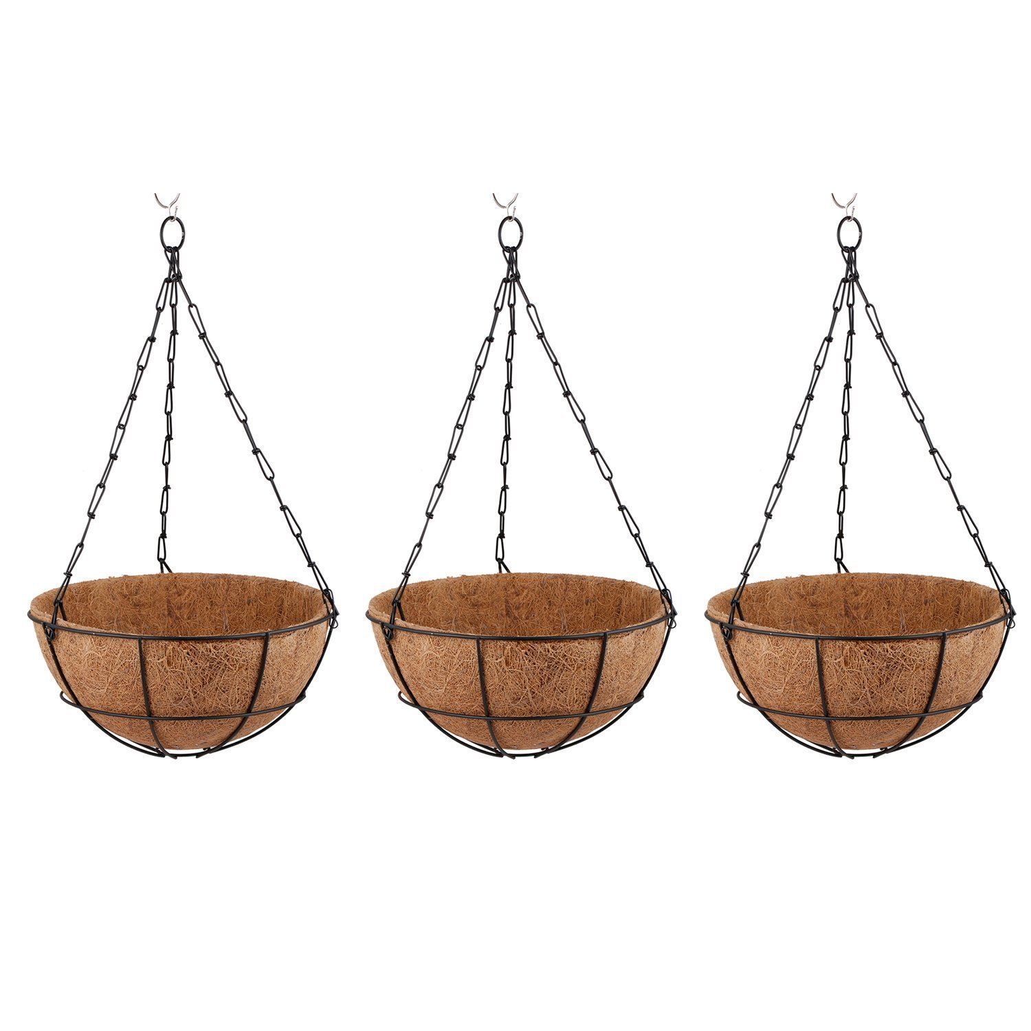 Buy Minerva Naturals - Coir Hanging Thin 10-Inch Pot for Home Garden (3 ...