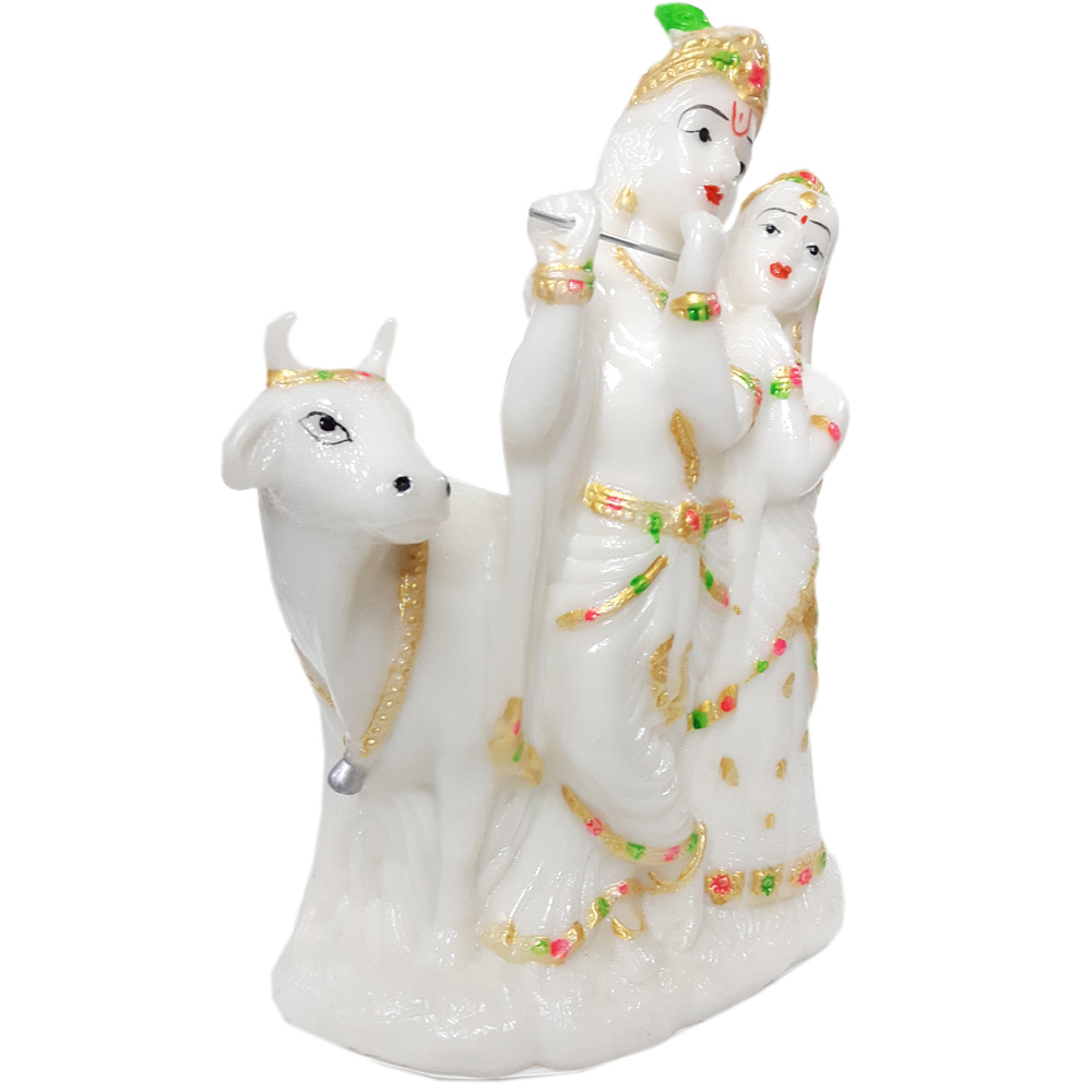 Buy Blue Lotus Lord Radha Krishna Radium idol Showpiece - 30 cm Online ...