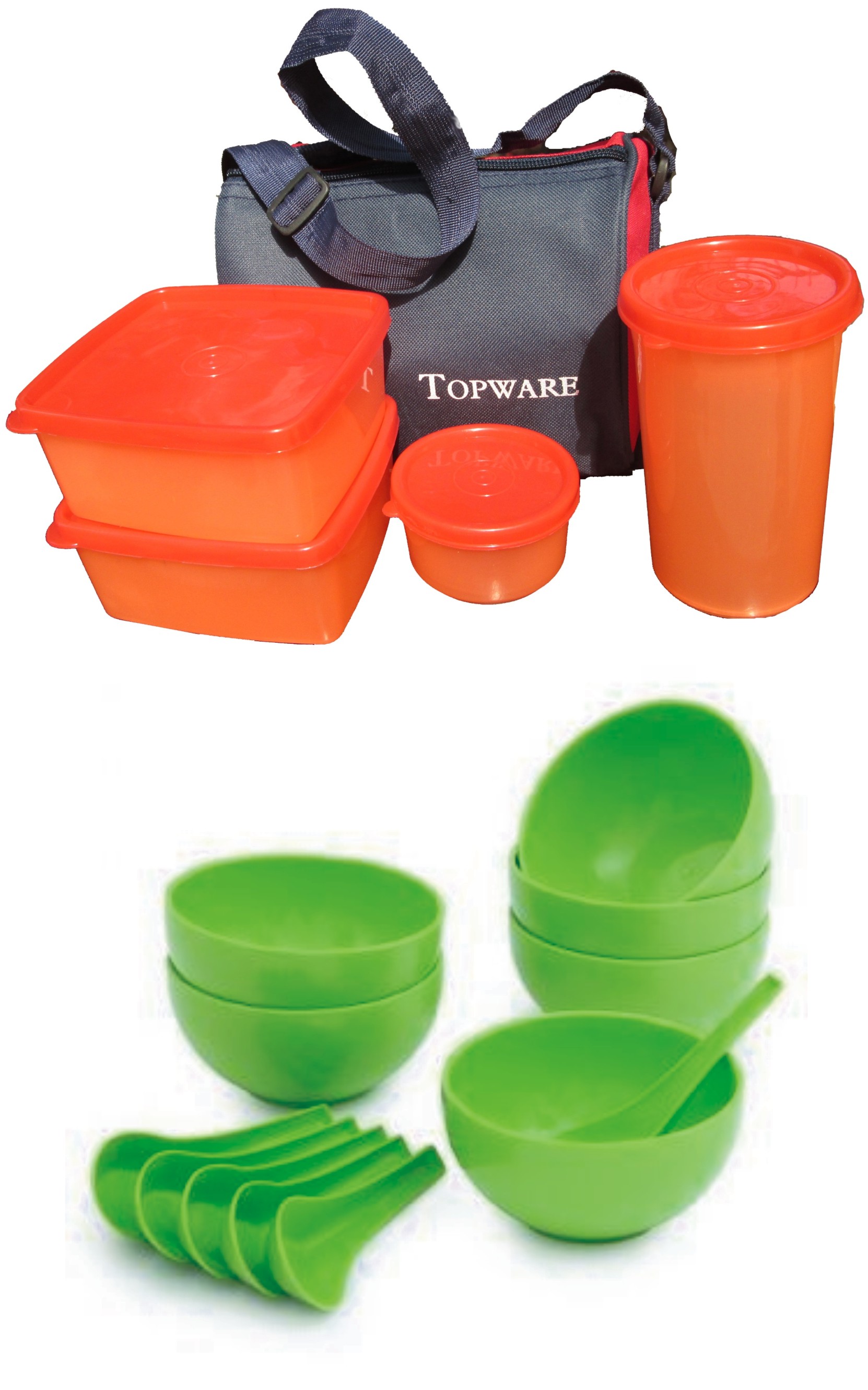 Buy combo of topware lunch box with 12pcs soup bowl set Online @ ₹444 ...