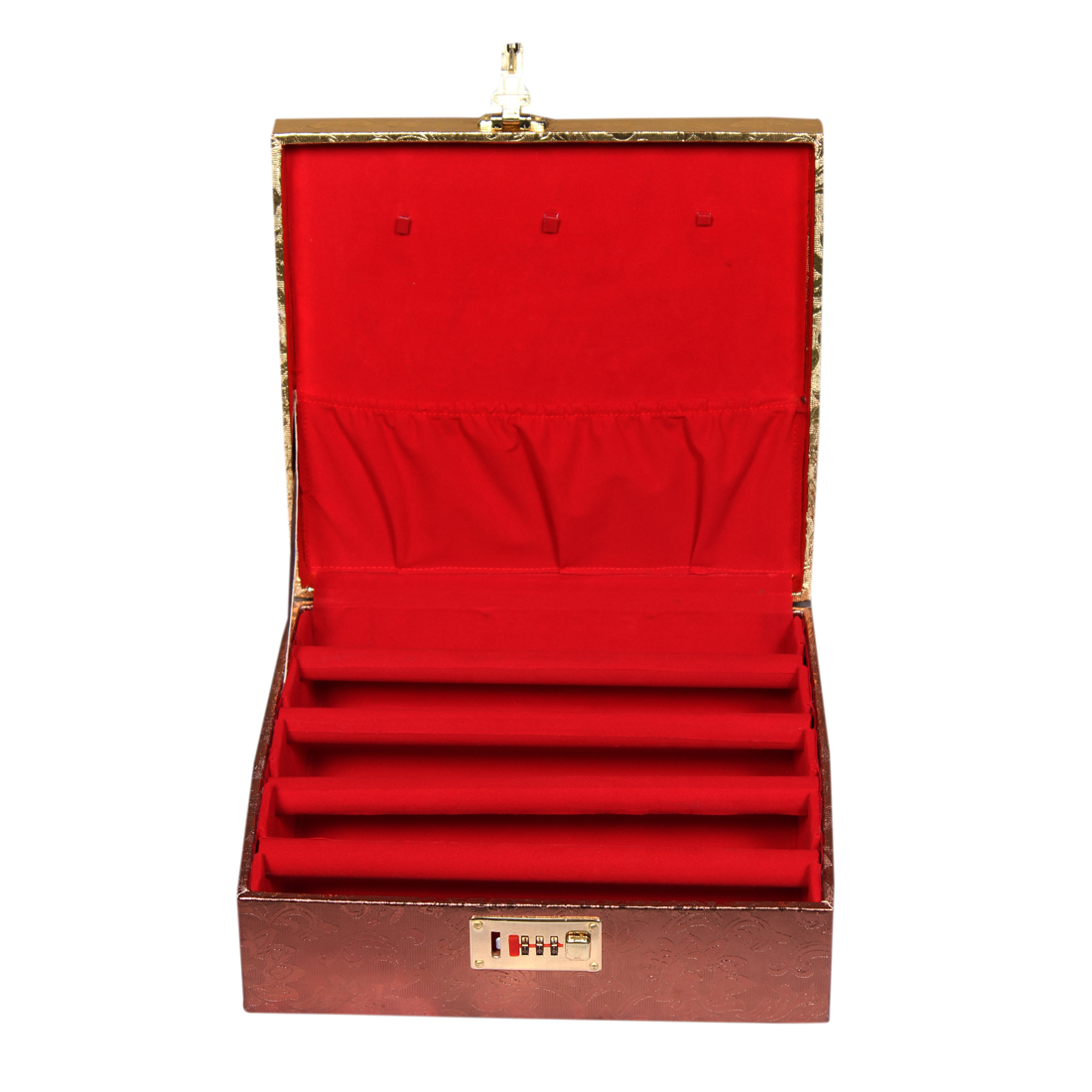 Buy Leather World Classic Metalic Colour Jewellery Bangle Box 4 Rod ...