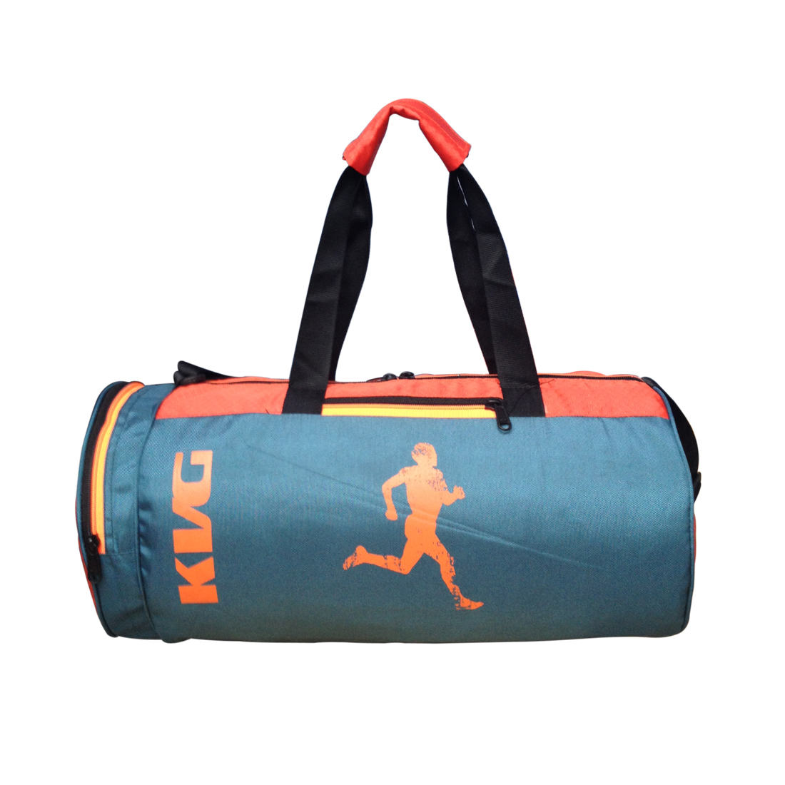 Buy Kvg Blue Orange Polyester Gym Bag Online @ ₹799 from ShopClues