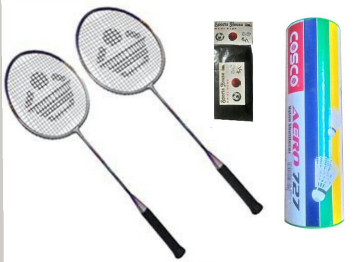 Cosco CB 89 Badminton Racquet With Aero 727 White Nylon Shuttle Cock