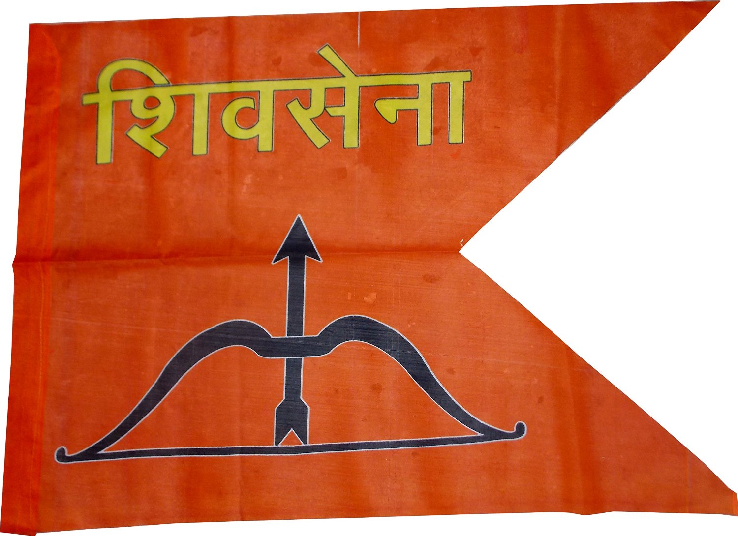 Shiv Sena Flag 30x45 Roto Cloth pack of 10