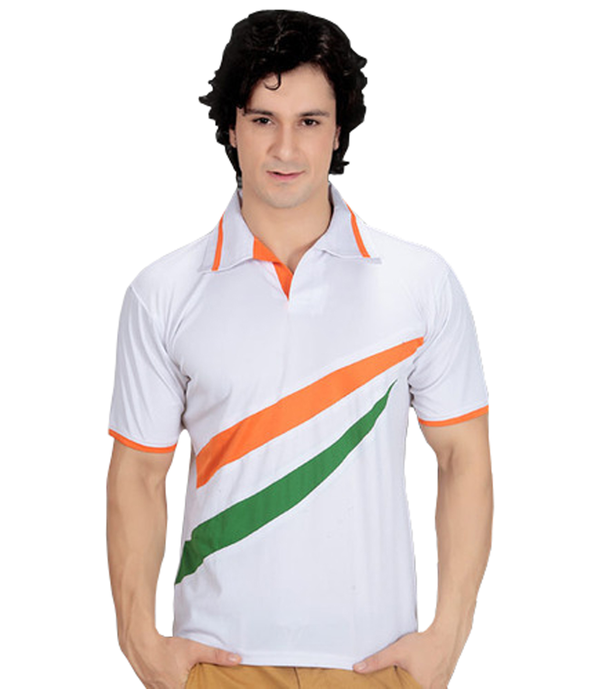 Buy Bloomun Multi Colour Polo T-Shirt - Indian Flag Theme. Online ...