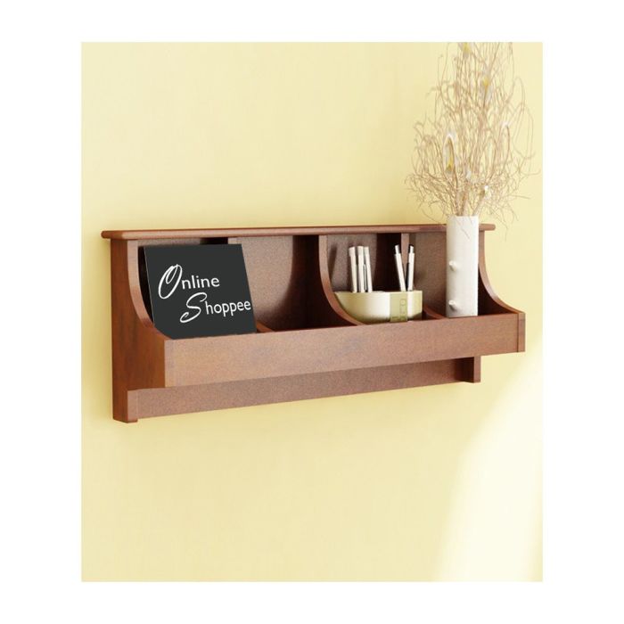 Buy Onlineshoppee Wooden Wall Decor Wall Shelf Rack/Bracket Size (LxBxH ...