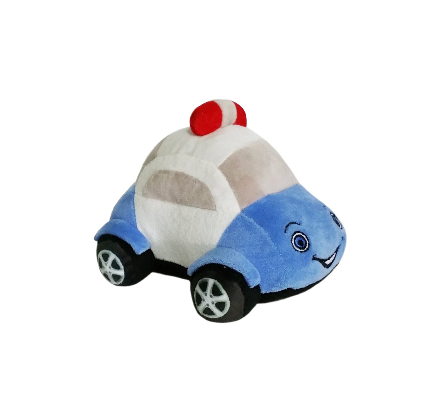 Soft Buddies Plush Toy Car, Blue