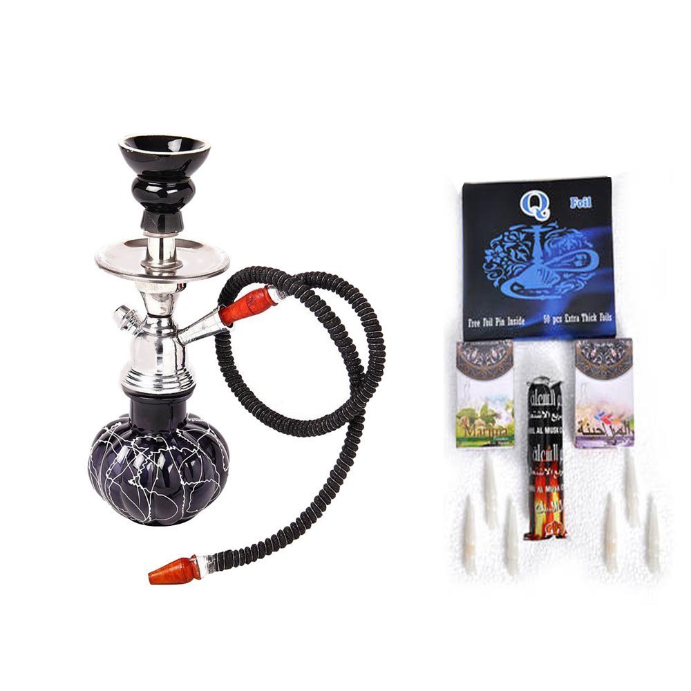 Buy Desi Karigar Cheapest Combo Of Glass Hookah With Flavour Coal Foil And Filter In All E 5435