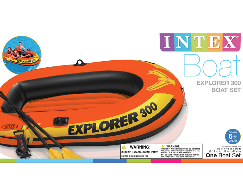 explorer 300 orange raft