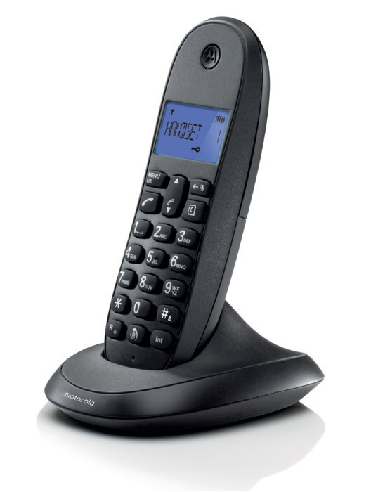 Buy MOTOROLA CORDLESS LANDLINE PHONE C1001LBI BLACK Online ₹1690 from