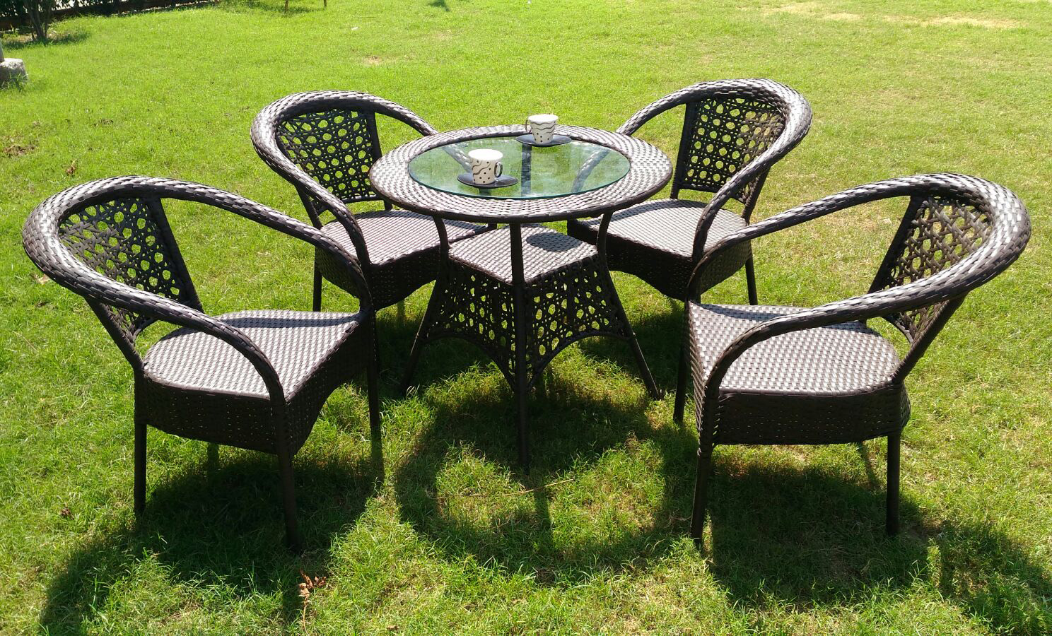 Buy Outdoor Furniture Set 4+1 Garden Furniture Set R8 Online ₹16999 from ShopClues