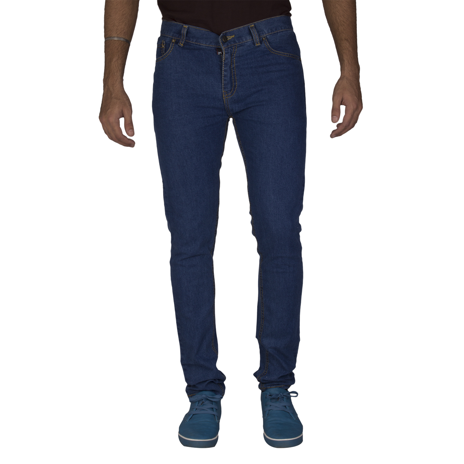 Buy Mens Blue And Black Regular Fit Jeans (Combo Of 2) Online @ ₹850 ...