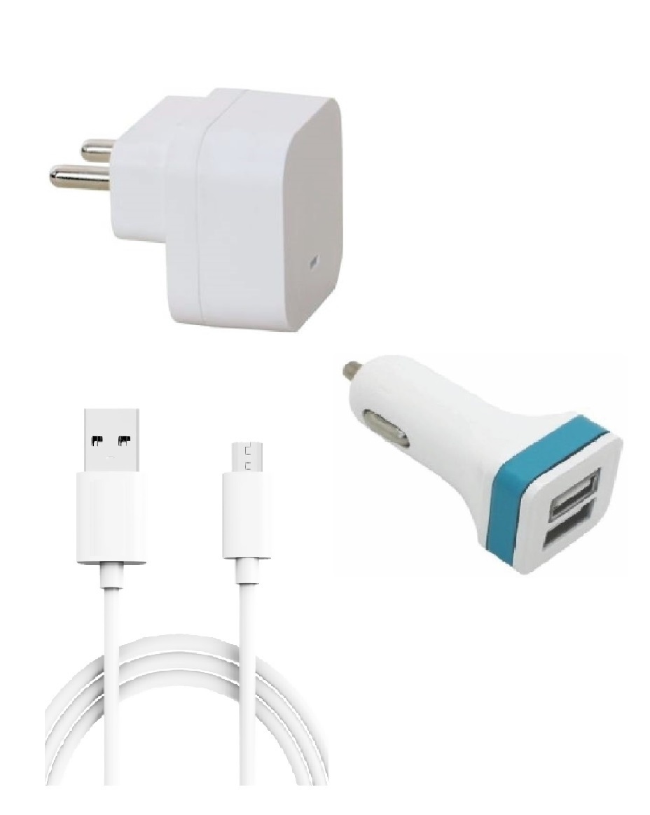 Buy Premium Quality + Proper 1.5 Amp USB Charger + 1.5 meter Copper Embedded USB Cable (Data