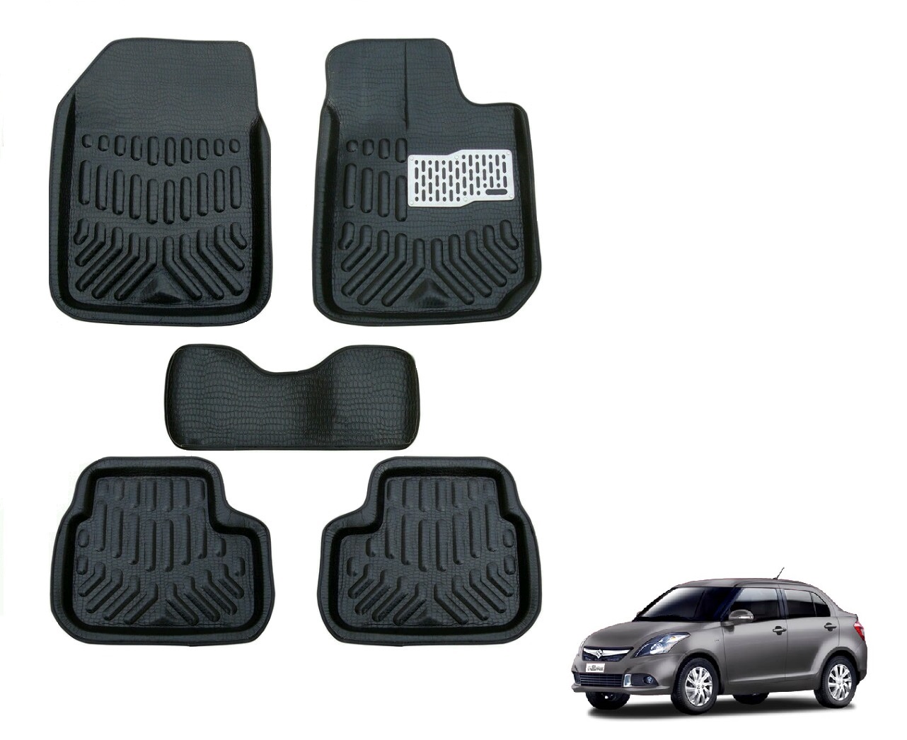 Buy Auto Hub 4D Premium Car Mats For Maruti Suzuki New Swift Dzire ...