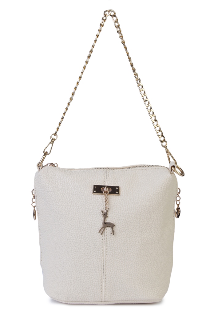 Buy Kleio Designer Metal String Sling Bag (Beige ) EGI100002KLBE