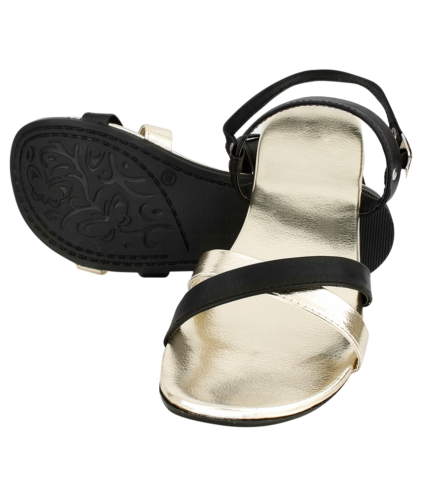 Buy Sindrella Women's Black Sandals Online ₹399 from ShopClues