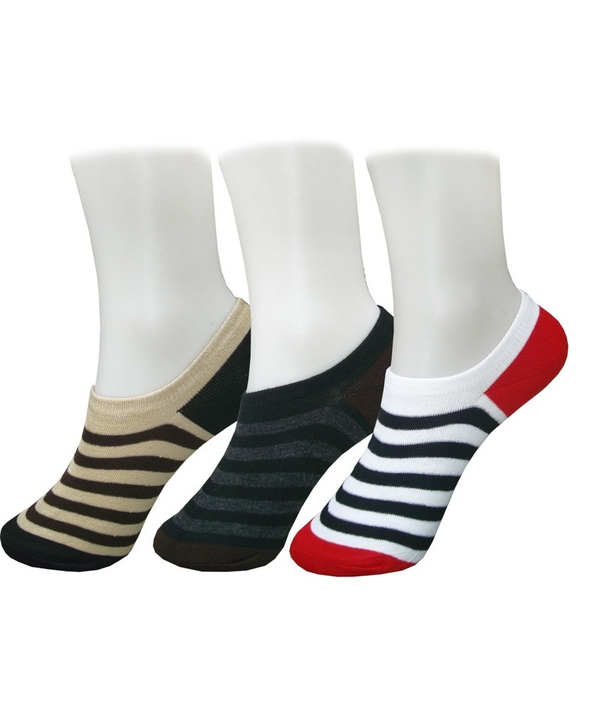 Buy Mens Striped No Show Loafer Socks Online - Get 50% Off
