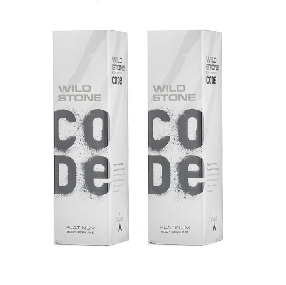 Buy Wild Stone Code Platinum Body Spray Pack Of 2 120ml Each Online