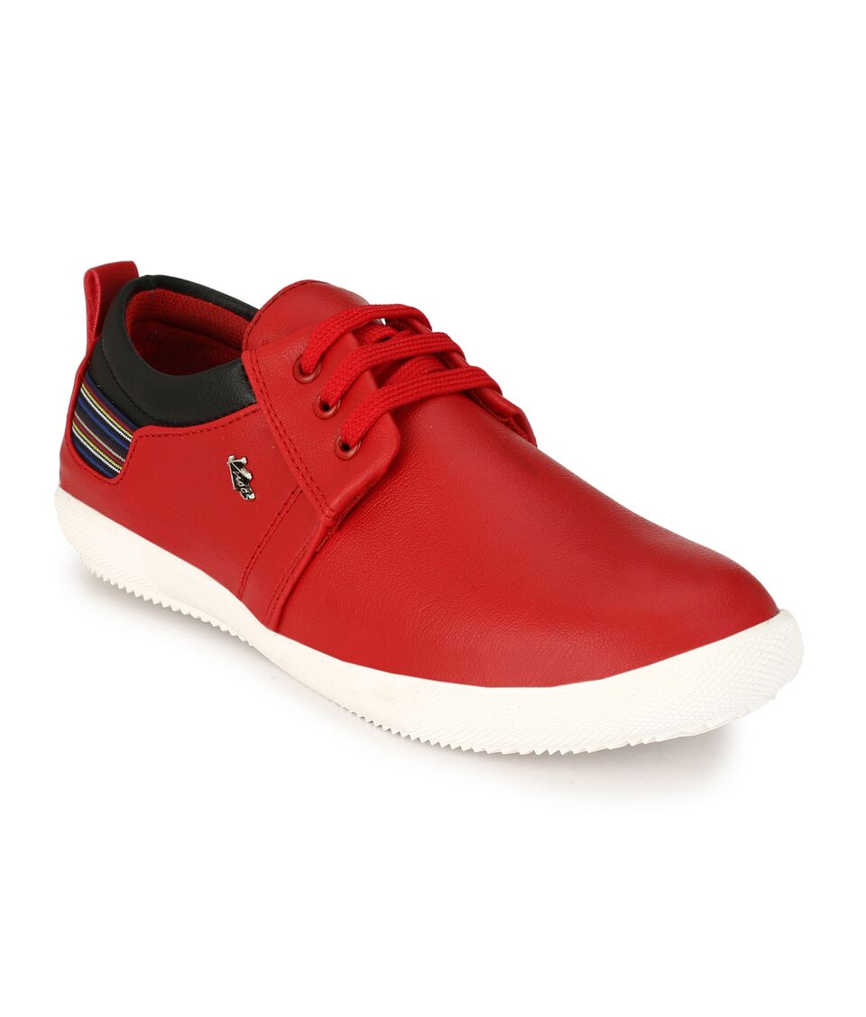 Buy Knoos Red Men Sneakers Online @ ₹629 from ShopClues