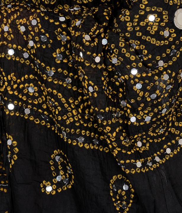 Buy Rajasthani bandhani dupatta with mirror work Online ₹450 from