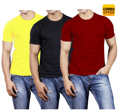 Set of 3 combo Men's T-Shirt