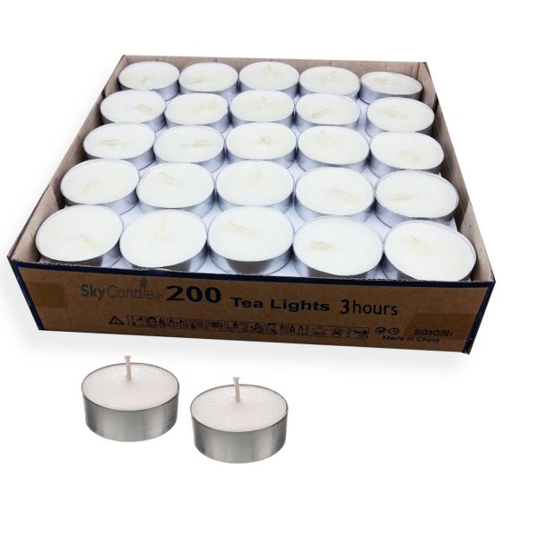 Buy Skycandle Pack of 50 Tea Light Candles Online @ ₹199 from ShopClues