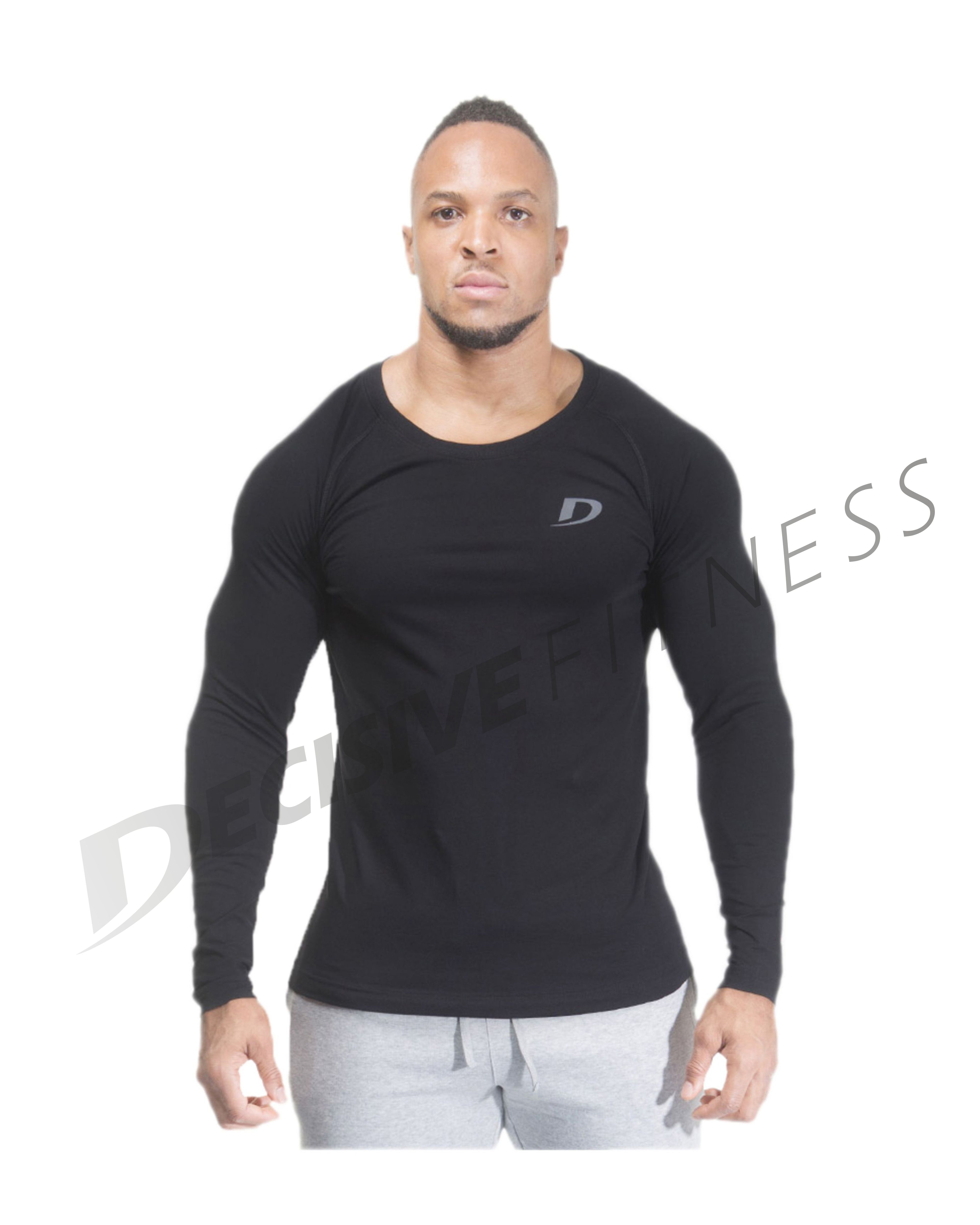 Buy Decisive Fitness (Full Sleeve) T Shirt,Gym T Shirt,Gym Vest,Mens