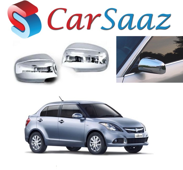 Buy Carsaaz Side Mirror Cover Chrome For Maruti suzuki Swift Dzire (type2) VDI Online ₹2530