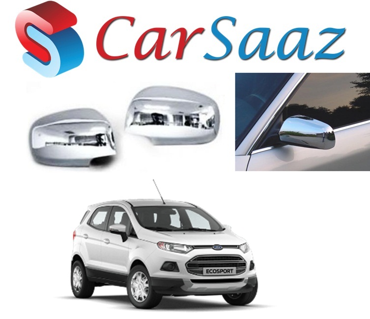 Buy Carsaaz Side Mirror Cover Chrome For Ford Ecosport Online ₹2530