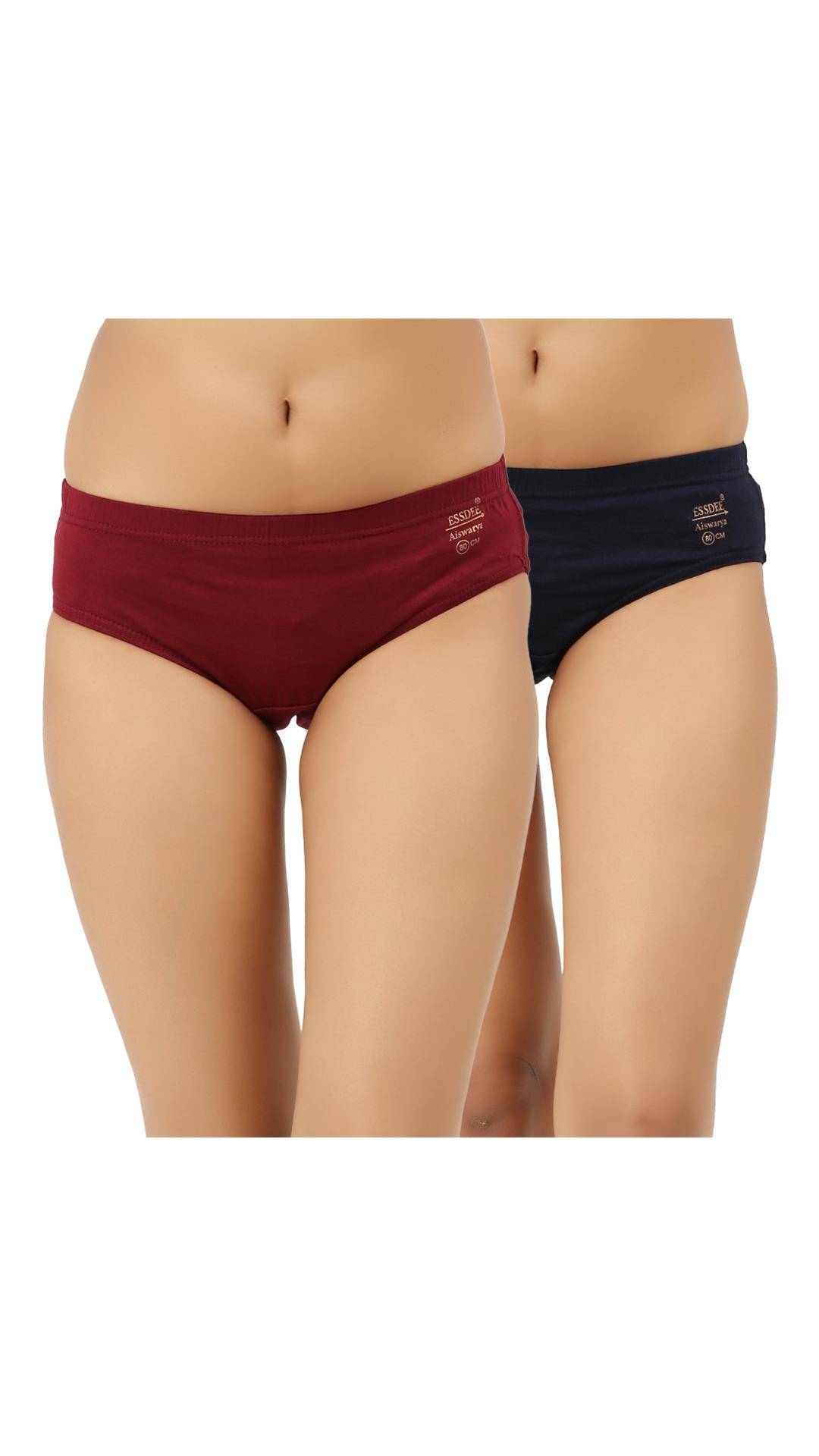 Buy Bm Fashion Plain Pack Of 2 Cotton Lycra Panties Color May Vary Online ₹199 From Shopclues 7286