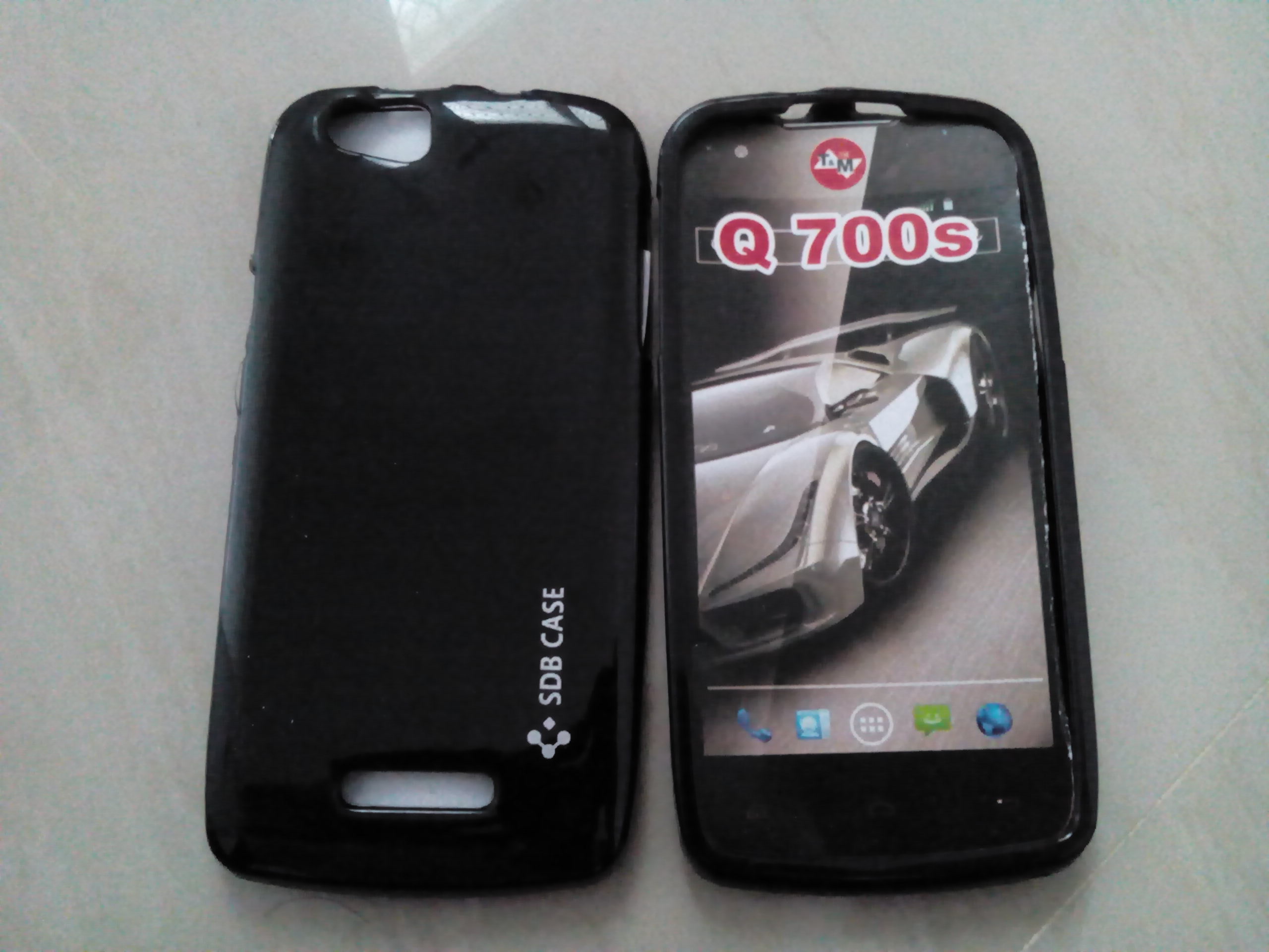 Xolo Q700S Color Silicon Back Cover black
