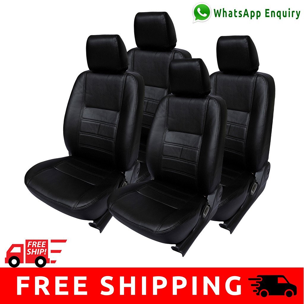 Buy Hi Art Black Leatherite Custom Fit Seat Covers for Maruti New Swift ...